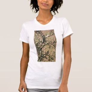 Camiseta 動 植 綵 絵(18)桃 花・, , snihtsni