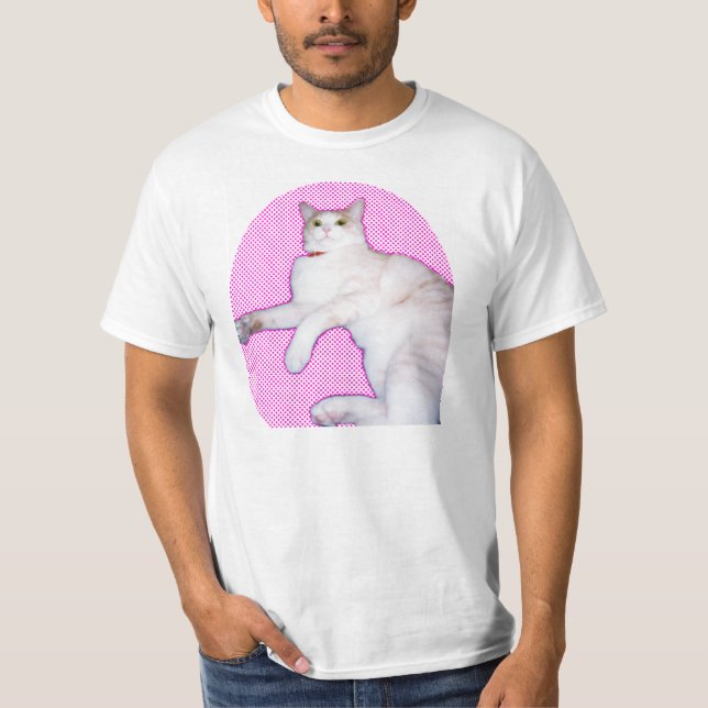 Camiseta 可愛い猫[a cat 'kawaii'] (Anverso)