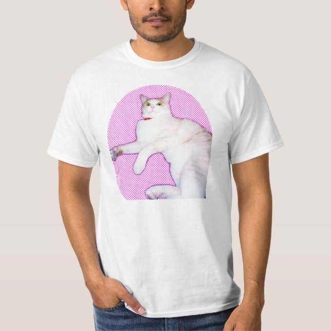 Camiseta 可愛い猫[a cat 'kawaii'] (Anverso)