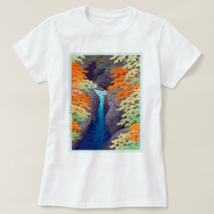 Camiseta 吾 妻 峡, Azuma Gorge, Hasui Kawase, Woodcut