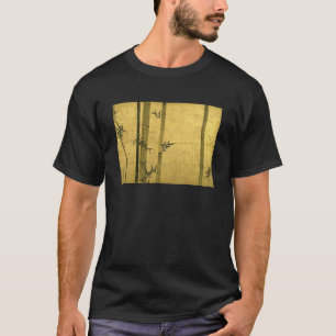Camiseta 図 竹, 光 琳 Bambú, Ogata Kōrin, Sumi-e
