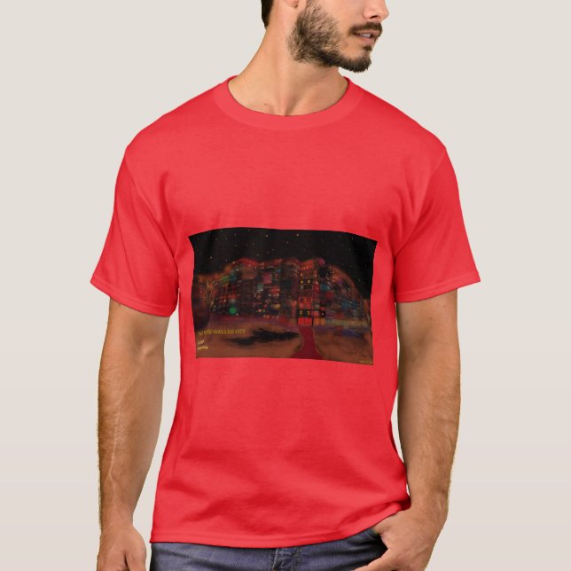 Camiseta 城 龍 九 (La ciudad amurallada de Kowloon) de noche - (Anverso)