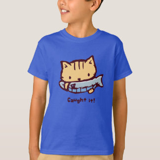 Camiseta 大きなお魚ゲット！| Big Catch! Cute Kitten with a Fish
