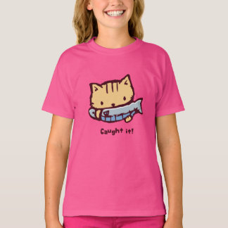 Camiseta 大きなお魚ゲット!| Big Catch! Cute Kitten with a Fish