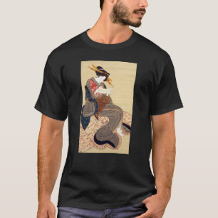 Camiseta 女, 国 貞 Mujer, Kunisada, Ukiyo-e