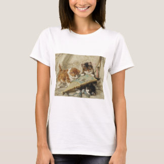 CAMISETA 子猫と扇子
