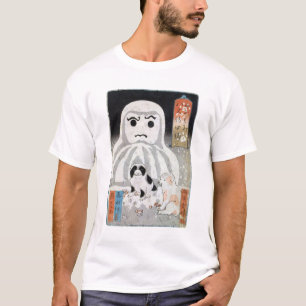 Camiseta 子 犬 と 雪 だ ま, snihtsnippies y Snowman, Kuniyoshi, U