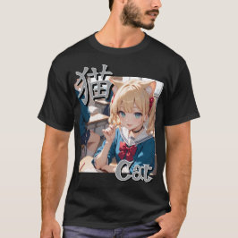 CAMISETA 学校に通う猫耳娘
