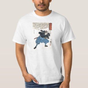 Camiseta 宮本武蔵 de Musashi Miyamoto con dos Bokken