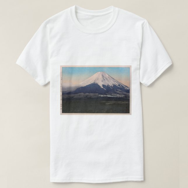 Camiseta 富 士 十 景 吉 村, Diez vistas de Fuji, Yoshida vil. (Diseño del anverso)