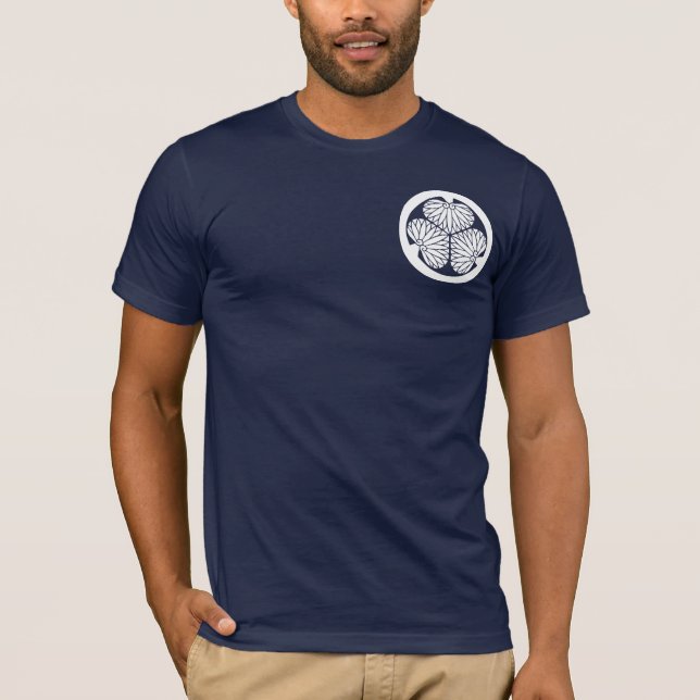 Camiseta 徳川家紋, Tokugawa KAMON, escudo japonés de la familia (Anverso)
