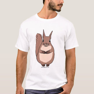 CAMISETA 手をぎゅっとしてただ立っているリス