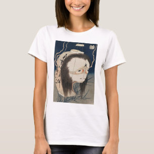 Camiseta 提灯のお化け, fantasma de la linterna, Hokusai, Ukiyo-e