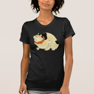 Camiseta 日本猫, gato japonés del 国芳, Kuniyoshi, Ukiyo-e