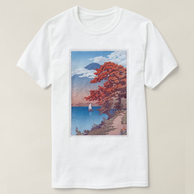 Camiseta 日 光 中 禅 湖, Lago Chûzenji en Nikkô, Hasui Kawase (Diseño del anverso)