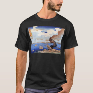 Camiseta 東 都 三 ツ 股 図, snihtém, río Sumida, Kuniyoshi, Ukiyo