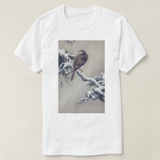 Camiseta 松に鷹, halcón del 古邨 en el árbol de pino, Ohara