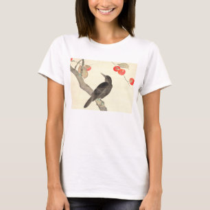 Camiseta 柿 に 烏, 抱 一 Persimmon y Crow, Hōitsu