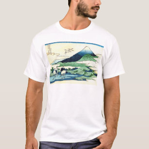 Camiseta 梅沢, opinión el monte Fuji del 北斎 de Umezawa,