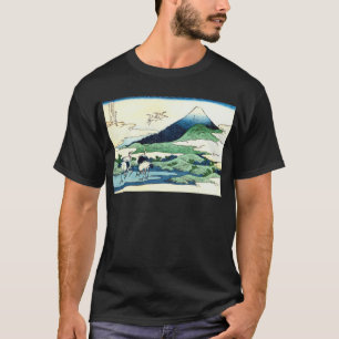 Camiseta 梅 沢, 北 斎 Ver Mt.Fuji desde Umezawa, Hokusai, Ukiyo