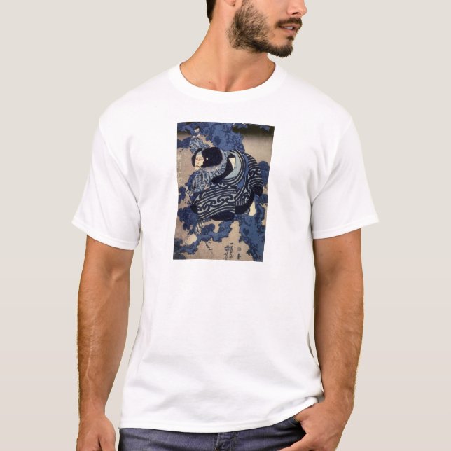 Camiseta 歌舞伎役者, actor de Kabuki del 国芳, Kuniyoshi, Ukiyo-e (Anverso)