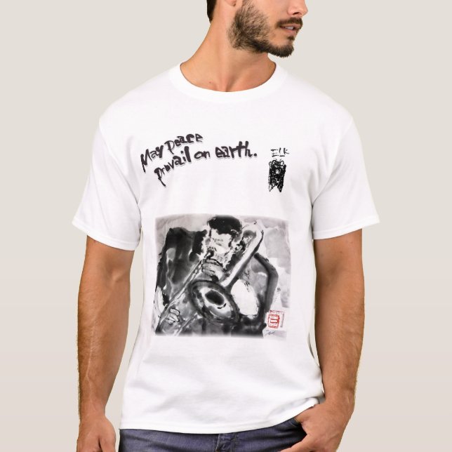 CAMISETA 水墨画家であり詩人の「松元えるく」オリジナルＴシャツです。 (Anverso)