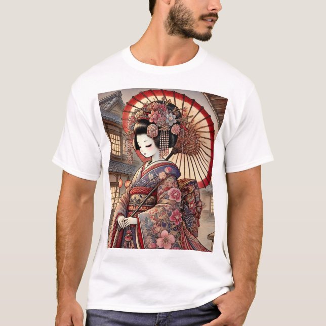 CAMISETA 江戸時代　吉原　美人 (Anverso)
