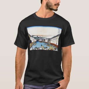 Camiseta 江 戸 日 本 橋, 北 斎 Ver Mt.Fuji de Nihonbashi, Hokusai