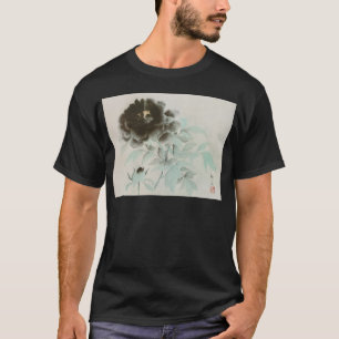 Camiseta 牡 丹, 速 水 舟 Peony, Gyoshū, arte jpanés