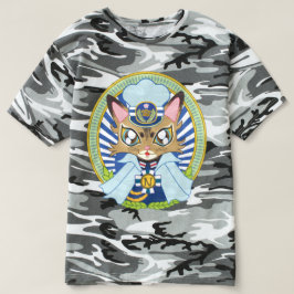 Camiseta 猫の船長さん(ソマリ猫プリンちゃん)猫の船長さん-Captain