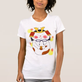 Camiseta 猫将軍 Shogun the cat Japanese Traditional Vintage