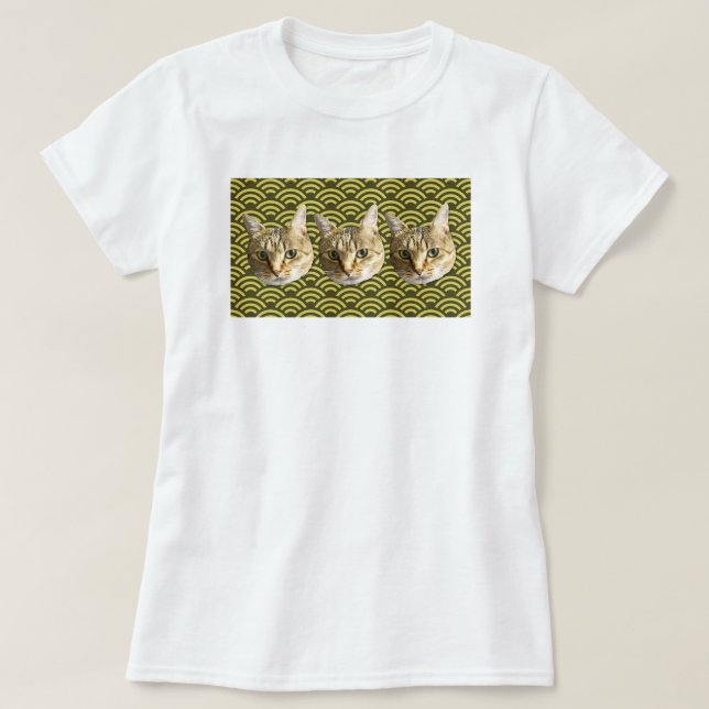 CAMISETA 猫　ねこ　CAT (Diseño del anverso)