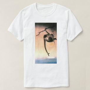 Camiseta 猿, 小 原 古 Mono llegando a la Luna, Ohara Koson