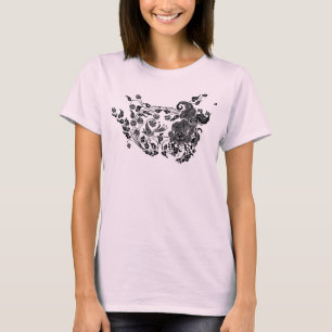 Camiseta 獅 de león y uva 子 葡 萄
