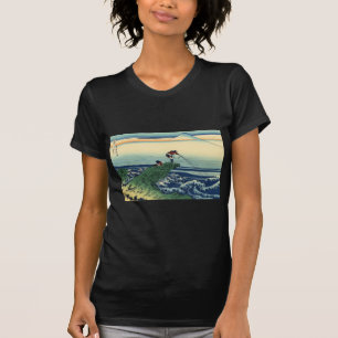 Camiseta 甲 州 石 班 沢, 北 斎 Ver Mt.Fuji de Kajikazawa, Hokusai