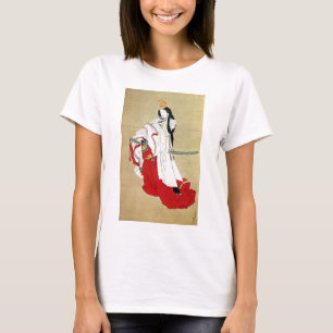 Camiseta 白拍子, bailarín de Shirabyōshi del 北斎, Hokusai,