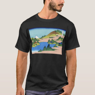 Camiseta 相 州 箱 根 水, 北 Ver Mt.Fuji desde Hakone, Hokusai