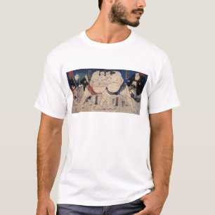 Camiseta 相 撲, 国 芳 lucha contra el sumo, Kuniyoshi, Ukiyo-e