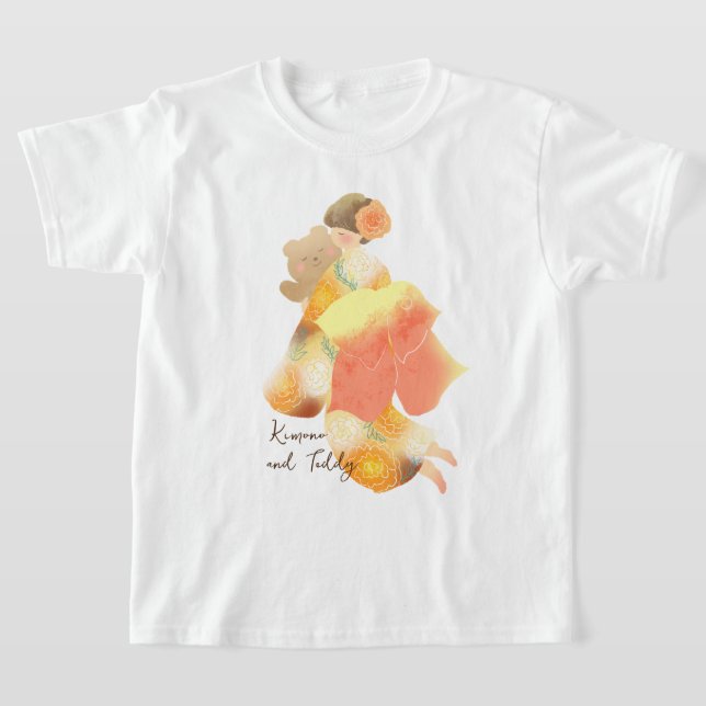 CAMISETA 着物の女の子とテディベア (Distribución)