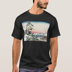 Camiseta 礫 川 雪 の 旦, 北 斎 Ver Mt.Fuji desde Koishikawa, Hokus