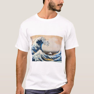 Camiseta 神奈川沖浪裏, gran onda del 北斎, Hokusai