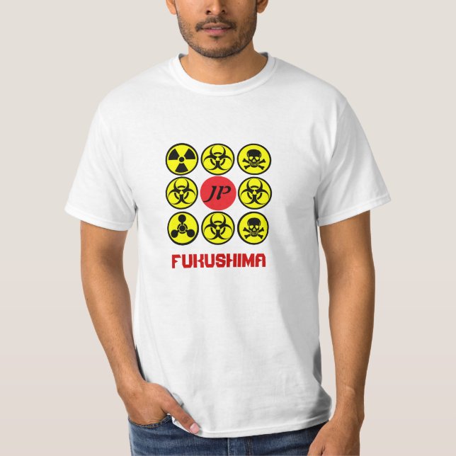 Camiseta 福島 de JP Fukushima del 日本国 de Japón (Anverso)