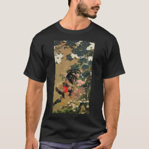 Camiseta 紫陽花双鶏図 del 動植綵絵 (6), 伊藤若冲