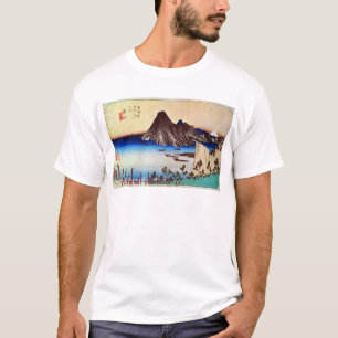 Camiseta 舞 坂 宿, 広 Maisaka-juku, Hiroshige, Ukiyo-e