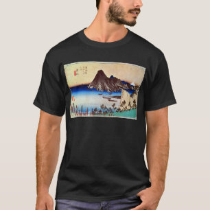 Camiseta 舞 坂 宿, 広 Maisaka-juku, Hiroshige, Ukiyo-e