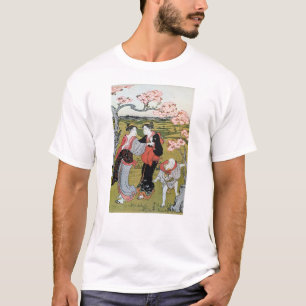 Camiseta 花 見(一), 清 visualización de las flores (1), Kiyonag