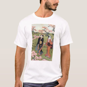 Camiseta 花 見(二), 清 visualización de las flores (2), Kiyonag