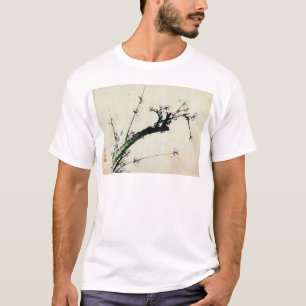 Camiseta 花 de 梅, 北 斎 flores de ciruela, Hokusai, Ukiyo-e