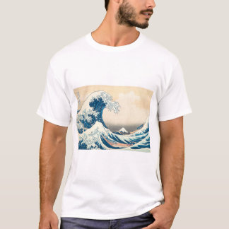 Camiseta 葛 飾 北 斎 神 川 奈 snihtsni