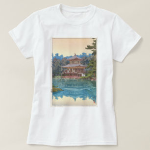 Camiseta 金 閣 寺, Kinkaku-ji, Hiroshi Yoshida, Woodcut